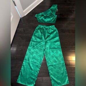 One-Shoulder Pant Set